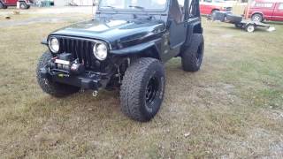 35's on the Jeep TJ!!!!!!! Stock axles and 3.73's. What could go wrong?