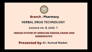 Herbal Drug Technology | AKTU Digital Education