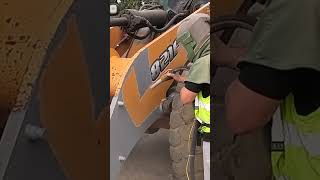 Sandblasting Heavy Equipment