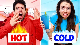 Eating Only HOT vs COLD Food for 24 Hours! (Challenge)
