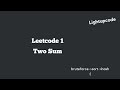 Leetcode 1: Two sum ---- Python