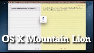 La Dictée sur OS X Mountain Lion