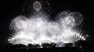 2017土浦花火　ワイドスターマイン「土浦花火づくし」