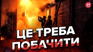 😢Пекельні кадри з БАХМУТА! Рятувальники працюють під обстрілами