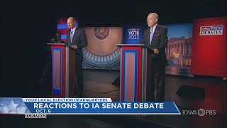 Reactions to Iowa Senate debate