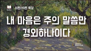 시편 119편 묵상 28 l 내 마음은 주의 말씀만 경외하나이다 (시 119:161~165) l 2024년 12월 20일 일상묵상