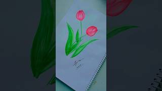 Realistic tulip |  Craft ideas with Mumu | #shorts,