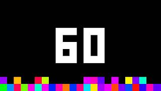 60 Seconds Timer ‐ Flowing Pixels