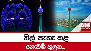 නිල් පැහැ කළ නෙළුම් කුලුන...