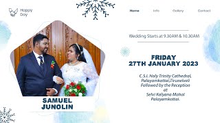 Samuel-Junolin | Wedding | Live Stream | Sun Studio | 27.01.2023