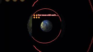 how moon orbit earth #shorts #moon #earth #geography #orbits #trending #train #viral #facts
