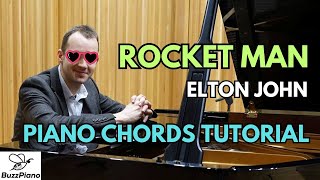 Rocket Man | Elton John | Easy Piano Chords Tutorial