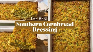 The BEST Southern Cornbread Dressing