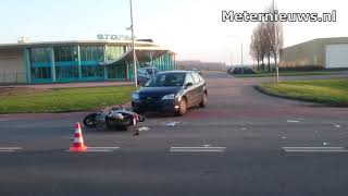 Scooterrijder gewond na botsing tegen auto in Stadskanaal