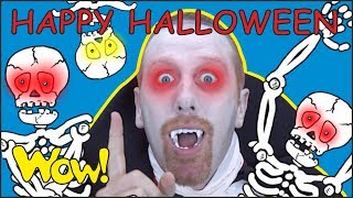 Happy Halloween Songs with Steve and Maggie | Magic Speaking Stories for Kids with Wow English TV
