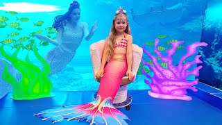 Diana and Roma visited Mermaids of Arabia in Dubai. Magical Mermaid \u0026 Pirate transformation!