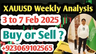 #XAUUSD Weekly Analysis Hindi 3-7Feb025 | #Gold Forex Forecast NextWeek USOil Price Prediction News