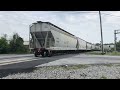 csx l636 in lhf leaving maxwell yard with csx 5409 leading on 4 6 23 no rear ditch lights