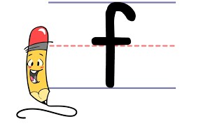 Pencil Pete's Learn to Print - Lowercase f