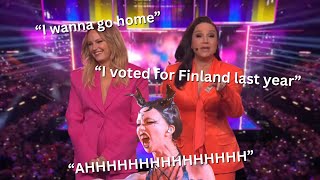 Random moments from Eurovision 2024 Semi Final ONE
