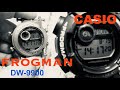 CASIO G-SHOCK DW 9900 Frogman FULL review + Tutorial + Battery replacement + Fitting new bezel