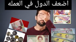 اضعف 5 عملات في العالم 💵💰