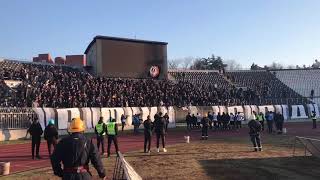 FK Partizan - FK Napredak, atmosfera na juznoj tribini posle utakmice