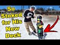 Toddler's NEW Neversummer Snowboard - (Season 6, Day 135)