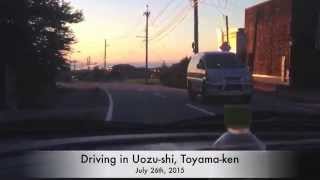 Driving in Toyama, Japan