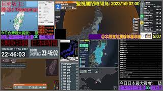 【日本地震】2023年1月7日 23時42分頃 福島県沖地震 深度:50km M4.4 最大震度2