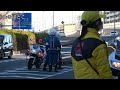 第99回箱根駅伝2023 警視庁から神奈川県警へ白バイのタスキが繋がれる！！白バイの数に圧巻！！周りの観客も白バイに思わず歓声を上げる‼︎