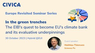 Seminar | In the green trenches: The EIB's quest to become EU's climate bank