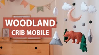 Woodland and Bear Crib Mobile - Brown | ChilDreams