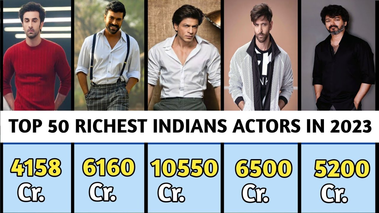 50 Richest Indian Actors 2023 - YouTube