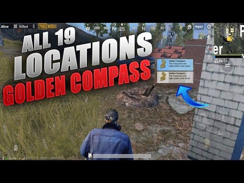 Where to get The Golden Compass Pubg Mobile ! All 19 Locations in all 4 maps