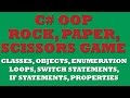 C# Rock, Paper, Scissors Game (OOP, Enum, Switch statements, Loops)