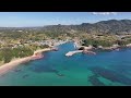 青い空と海の風景シリーズ「高之口港編」　　ドローン空撮【4k】　鹿児島県阿久根市