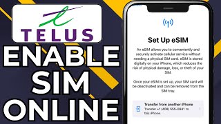 HOW TO ACTIVATE TELUS SIM CARD ONLINE (2025)