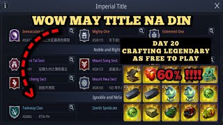 MIR4 - WOW TITLE + DAY 20 CRAFTING LEGENDARY BOOTS 60% NA!!!