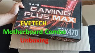 EVETECH motherboard combo and power supply unboxing