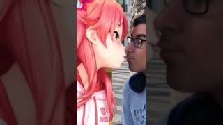 kissing with Miko Sakura using \