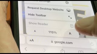 How to change website font size in Safari on iPhone 13