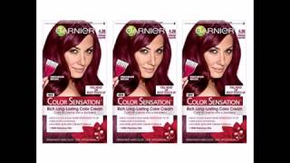 Garnier Hair Color Sensation Rich Long Lasting Color Cream, 4 26 Intense Burgundy, 3 Count