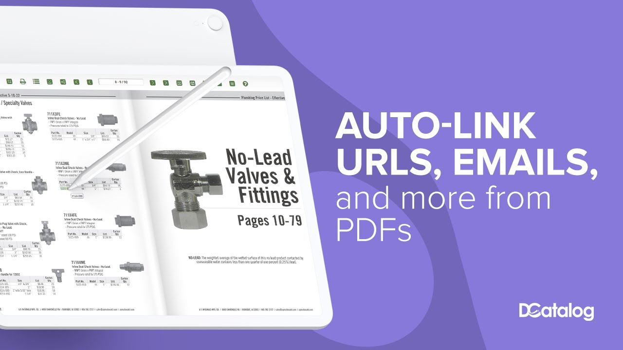 Automatically Link Urls And Emails In Pdfs Dcatalog Youtube