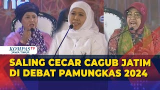 [Full] Saling Cecar Pertanyaan Cagub Luluk, Khofifah, & Risma di Debat Pamungkas Pilgub Jatim 2024!