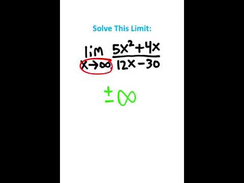 Infinite Limit Shortcut!! (Calculus) - YouTube