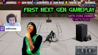 Adin’s First Next Gen NBA 2K21 Gameplay | Plays With Duke Dennis & Gets Sus 😂