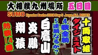 大相撲九州場所【五日目】十両取組ダイジェスト 2018.11.15