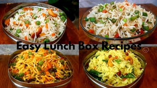 ലഞ്ച് ബോക്സിൽ കൊണ്ടുപോകാൻ 4 തരം ചോറ് I Lunch Box Recipes I Rice Recipes