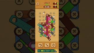 Woodle - Wood Screw Puzzle Level 39 Walkthrough Solution